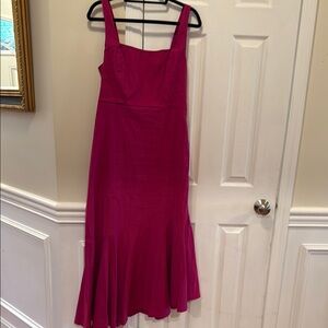 Anthropologie Fuchsia Maxi Dress